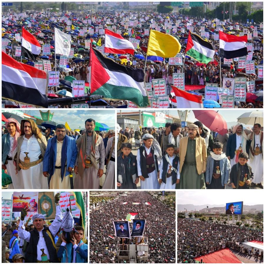 حشود مليونية بالعاصمة صنعاء في مسيرة 